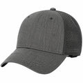 Baseballkappe Einheitsgröße Anthrazit Textil mit Mesh verstellbar