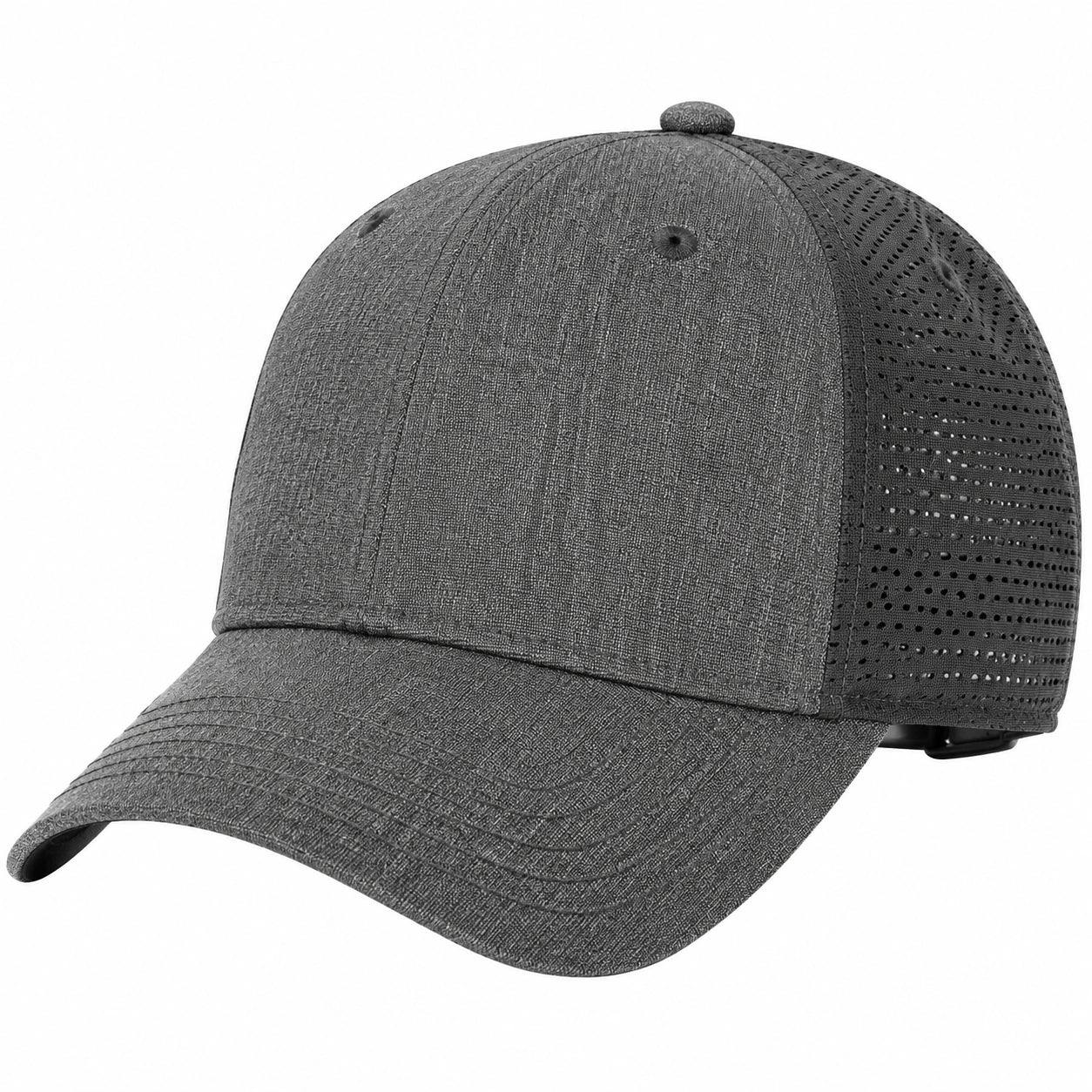 Baseballkappe Einheitsgröße Anthrazit Textil mit Mesh verstellbar