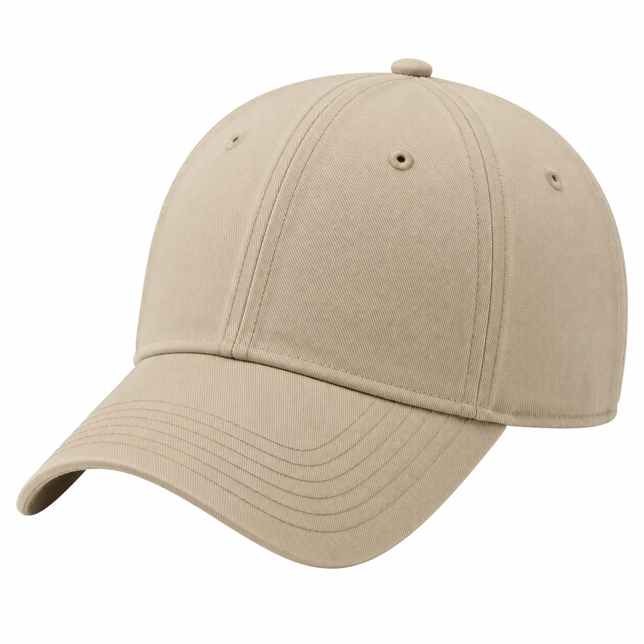 Baseballkappe Einheitsgröße aus Textilgewebe Beige für Alltag Freizeit mit gebogenem Schirm